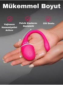 Resim Loveross G Noktası Ve Klitoris Uyarıcı Şarjlı Telefon Kontrollü Vibratör Pembe 