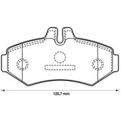 Resim MGA 55572 Fren Balatası Arka Lt28-35 96-06 Lt28-46 96-06 / Gw-Class W461 90- W463 89- Sprinter 95-06 