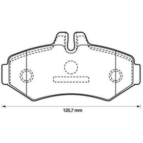 Resim MGA 55572 Fren Balatası Arka Lt28-35 96-06 Lt28-46 96-06 / Gw-Class W461 90- W463 89- Sprinter 95-06 