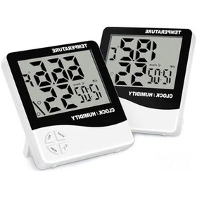 Resim Dijital Termometre Higrometre, Büyük Lcd Ekran, İç Mekan Kullanımı 