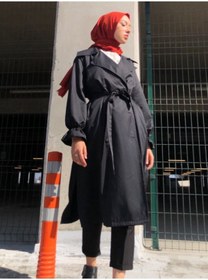 Resim VOLT CLOTHİNG Kadın Düğmeli Trençkot 