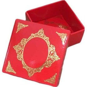 Resim Komple Karton Kutu Saray Desen Gold Yaldız 4X4X2 Cm (50 Adet) Kı 