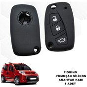 Resim Fiat Fiorino Silikon Anahtar Kılıfı 2007-2022 Arası Siyah 1 Adet (551895705) 
