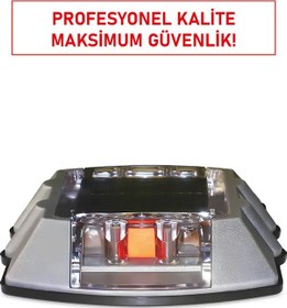 Resim 11921 Slk Solar Yol Butonu Güneş Enerjili, 3+3 Led Flaşör, Alüminyum Gövde, Ip65 Koruma 