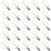 Resim Kosona Ip44 Su Geçirmez 25 Adet E12 Led Ampul, 230v Isıklı Beyaz Işık, Plastik G40 Tipi, 0.6w Enerji Tasarruflu, 360 Açılımlı 