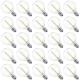 Resim Kosona Ip44 Su Geçirmez 25 Adet E12 Led Ampul, 230v Isıklı Beyaz Işık, Plastik G40 Tipi, 0.6w Enerji Tasarruflu, 360 Açılımlı 