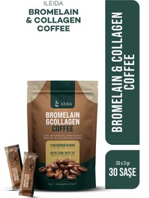 Resim İLEİDA Bromelain & Collagen Coffee 3g x 30 Adet 