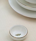 Resim Tabak Evi Kelebek Altın Yaldızlı İstifli Kase 6x2 CM 30 CC Tekli 