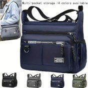 Resim Erkekler için Çanta Tek Omuz Çantası Sırt Çantası Çoklu Cepli Günlük Erkekler için Crossbody Çanta [Rastgele Çekme Yönü, Rastgele Çekme Harfi] 