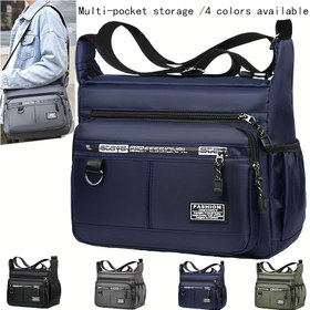 Resim Erkekler için Çanta Tek Omuz Çantası Sırt Çantası Çoklu Cepli Günlük Erkekler için Crossbody Çanta [Rastgele Çekme Yönü, Rastgele Çekme Harfi] 