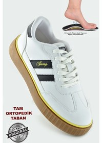 Resim 28163 Unisex Spor Ayakkabı Yürüyüş Koşu Spor Ayakkabı Jump Spor Beyaz 