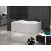 Resim Stina Este 90x110 Asimetrik Oturmalı Mini Küvet 