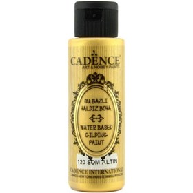 Resim Cadence Su Bazlı Yaldız Metalik Boya 70ml 120 Som Altın 