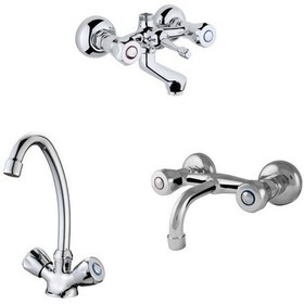 Resim Erce Klasik Banyo Sabit Lavabo Ve Evye Bataryası 