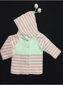Resim BABYİBO Kız Bebek Beyaz Hırka Mont Bebek Üst Giyim 