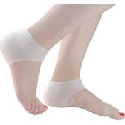 Resim Storemax Kyrotech Silikon Topuk Koruyucu Çorap – 1 Çift | Jel Yastıklı Topuk Pedleri | Topuk Ağrısı, Aşil Tendiniti, Plantar Fasiit ve Çatlak Topuklar Için Destek | Erkek & Kadın Için Nefes Alabilir 1 Çift 