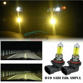 Resim H10 Jdm Süper Sarı Işık Far Ampul 12V 100-55W 