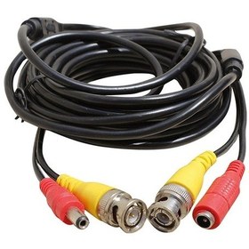 Resim Bnc-Bnc Kablo+Power Kablo Dişi-Erkek Jacklı 20 Metre Hazır Kamera 
