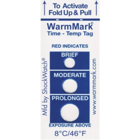 Resim Rise and warm Warmmark / Soğuk Zincir Etiketi - 8 C 