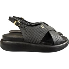 Resim Pierre Cardin Çift Bantlı Topuklu Anatomik Bayan Sandalet 