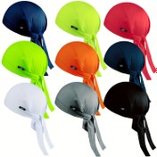 Resim Erkek Polyester Baş Örtüsü Şapka - Düğmeli Korsan Şapkası, Bisiklet, Koşu, Açık Hava Aktiviteleri için - El Yıkamalı, Soluklu, Ter Çeken, Ayarlanabilir - Noel, Cadılar Bayramı, Şükran Günü, Yılbaşı, Bağımsızlık Günü için İdeal - Karma Renk 