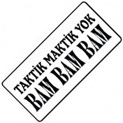 Resim Taktik Maktik Yok Yazılı Sök-tak-pratik Vantuzlu Dekor Plaka 