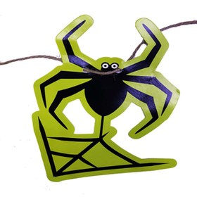 Resim TTT Örümcek Şekilli Asmalı Halloween Flama Banner Afiş 2 Metre 