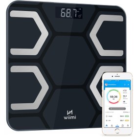 Resim Wiimi Dijital Baskül Yağ Su Kas Vücut Kitle Endeksi Kilo Ölçer Tartı 