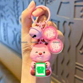 Resim Silver1 Gıoıo Anahtarlık Küçük Kolye Hediye Sevimli Üç Boyutlu Bebek Okul Çantası Çanta Çekicilik (Yurt Dışından) 