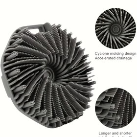 Resim Ergonomik Silikon Vücut Peelingi ile Köpük Teknolojisi - Derin Temizlik ve Masaj için Pil Gerektirmeyen Peeling Fırçası, Taşınabilir ve Anatomik Tasarım, Güç Gerektirmez, Seyahat Dostu Banyo ve Duş Temel, Vücut Peelingi Fırçası, Duş Kokusuz, Dokulu Kavrama Kolu 