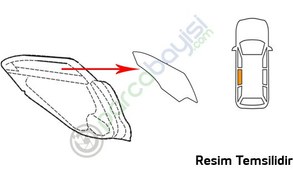 Resim Kia Optima Arka Kapı Camı Sol Orjinal | 834112T010 