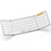 Resim Protoarc Xk01 Sayısal Tuş Takımlı Katlanabilir Bluetooth Klavye Beyaz-gri 