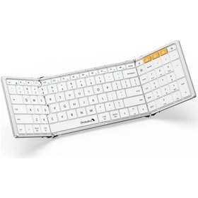 Resim Protoarc Xk01 Sayısal Tuş Takımlı Katlanabilir Bluetooth Klavye Beyaz-gri 