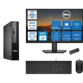 Resim Dell Pc Pro Mıcro QCM1250 Intel® Ultra 7 265T 16GB DDR5 512GB SSD Intel® Graphicsdell 23.8 Fhd Mon. Freedos Mini Masaüstü Bilgisayar BTO10723F02 