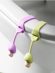 Resim Tor Store 4'lü Set Mantar Tasarımlı Klozet Tutacağı Kaldırma Aparatı (24x2,4 Cm) 