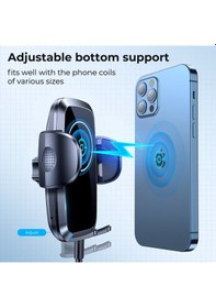 Resim Hp-a04 15w Kablosuz Şarj Araba Telefon Tutucu Ayarlanabilir Cam V 