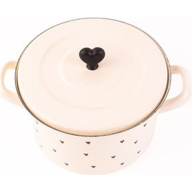 Resim Black Cupid Emaye 20cm Tencere- 3 Litre Bej 