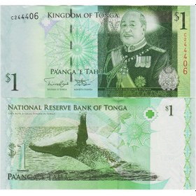Resim Tonga 1 Paanga 2009 Balina Temalı. Çil Kondisyon. 