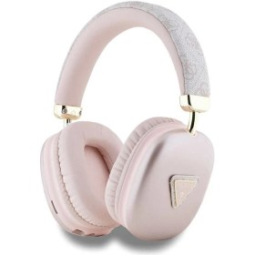 Resim Guess Orjinal Lisanslı Pu 4g Desenli Üçgen Logolu Kulak Üstü Bluetooth Kulaklık GUBHK1P4TPW 