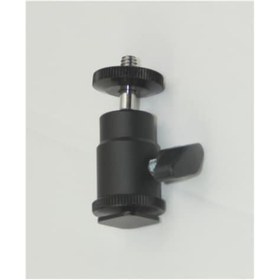 Resim Camten Mh-01A Flaş Kızağı Için Mini Ball Head 