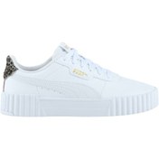 Resim Puma Carina 3.0 Animal Flair Kadın Beyaz Spor Ayakkabı 402642-01 Beyaz 