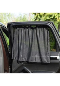 Resim Sones 2 Adet Araba Perdesi Güneş Koruma Mesh Vantuz Güneşlik Siyah 