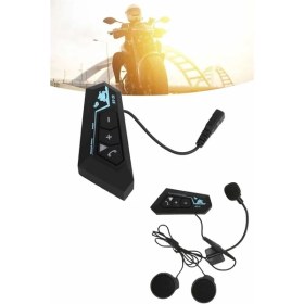 Resim Hsc Bilişim Bluetooth Kask Kulaklığı Intercom 5.0 Bluetooth Android ve Ios Uyumlu 