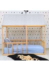 Resim Markaawm Montessori Yatak Doğal Çam Genç Odası Dubai 