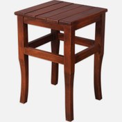 Resim Hestia Ahşap Tabure Ceviz 45 cm 
