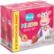 Resim Birşah Milkino Çilekli Süt 6x200 ml 