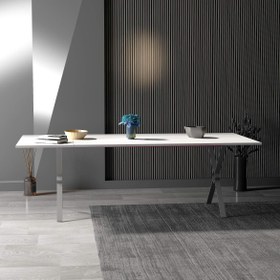 Resim Aksalan Yemek & Toplantı Masası - Gri 