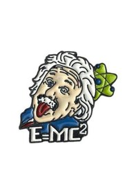 Resim Fizik Einstein E Mc2 Bilim Formül Hediyelik Rozet 1917 Çok Renkli 