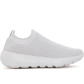 Resim Kadın Gri Kumaş Sneaker 