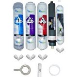 Resim Pemax Water Solutions Kapalı Kasa Su Arıtma Cihazlarına Uygun STD 5'li Platinium Mebran Gümüş İyonlu Tatlandırıcı Set 